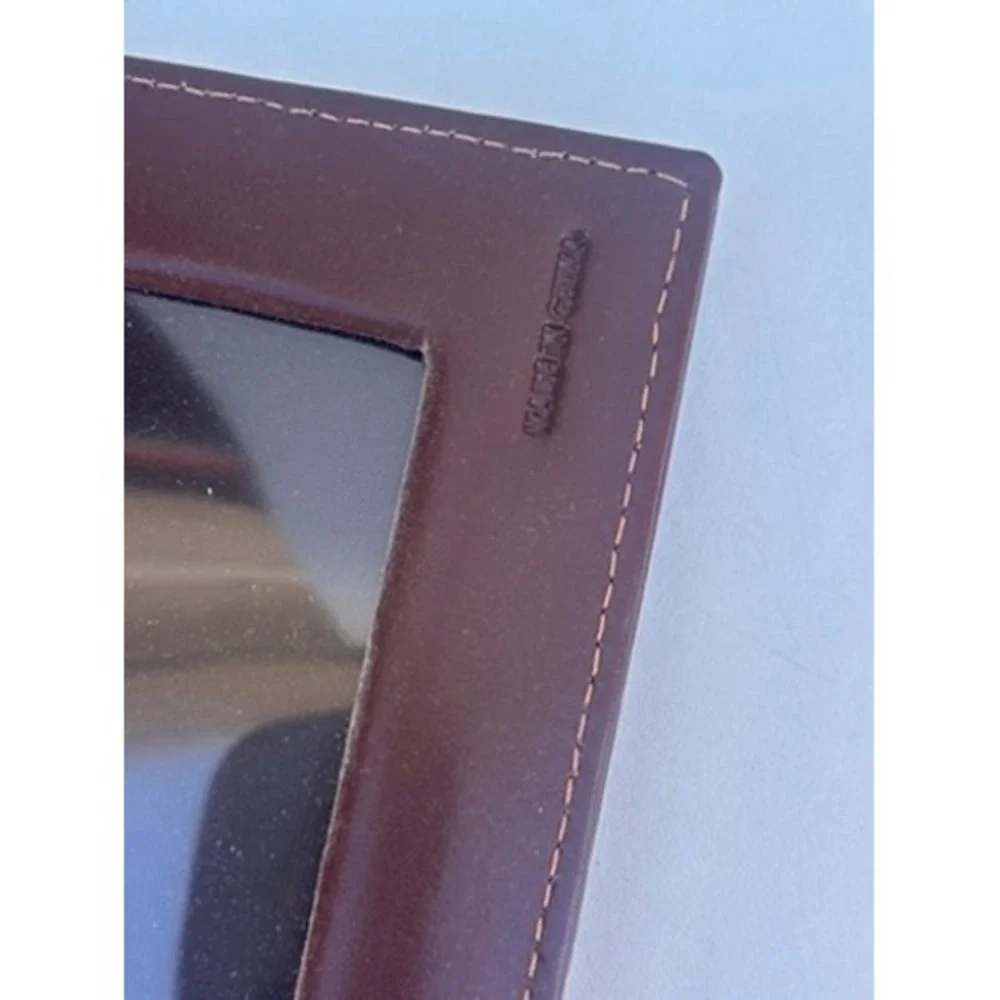 Palm West Leather Ventana Canyon Photo Album Document Holder Brown